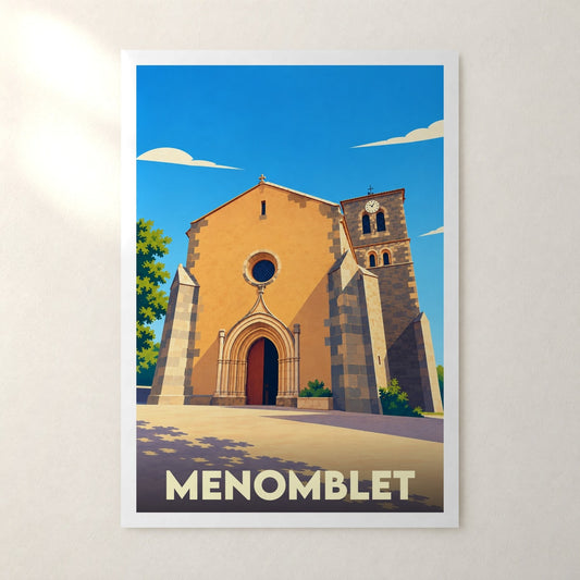 Affiche Menomblet – sans cadre, accrochée au mur