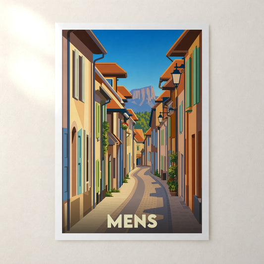 Affiche Mens – sans cadre, accrochée au mur