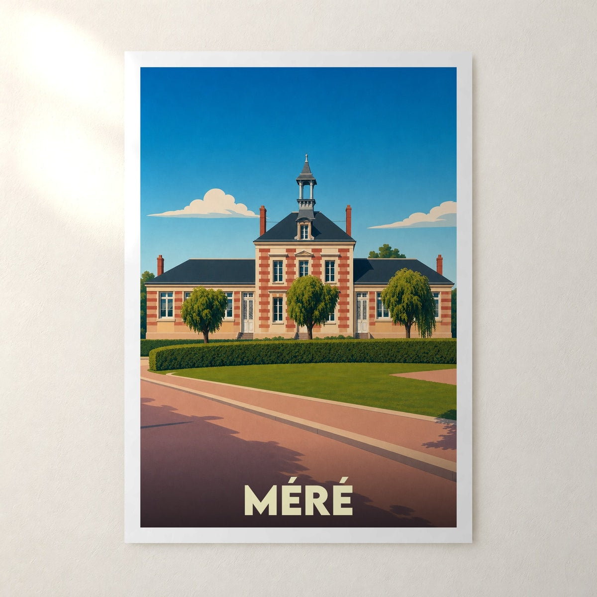Affiche Méré – sans cadre, accrochée au mur