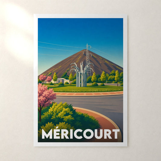 Affiche Méricourt – sans cadre, accrochée au mur