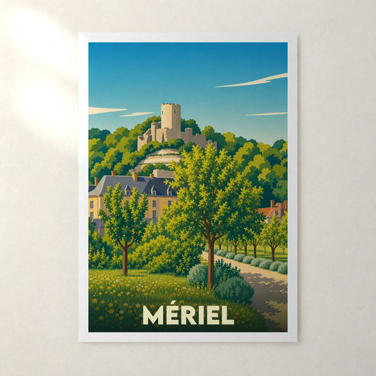 Affiche Mériel – sans cadre, accrochée au mur