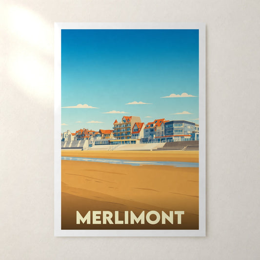 Affiche Merlimont – sans cadre, accrochée au mur