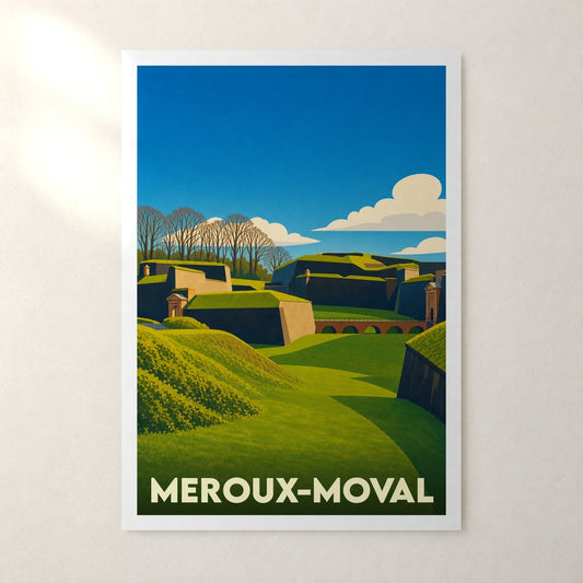 Affiche Meroux-Moval – sans cadre, accrochée au mur