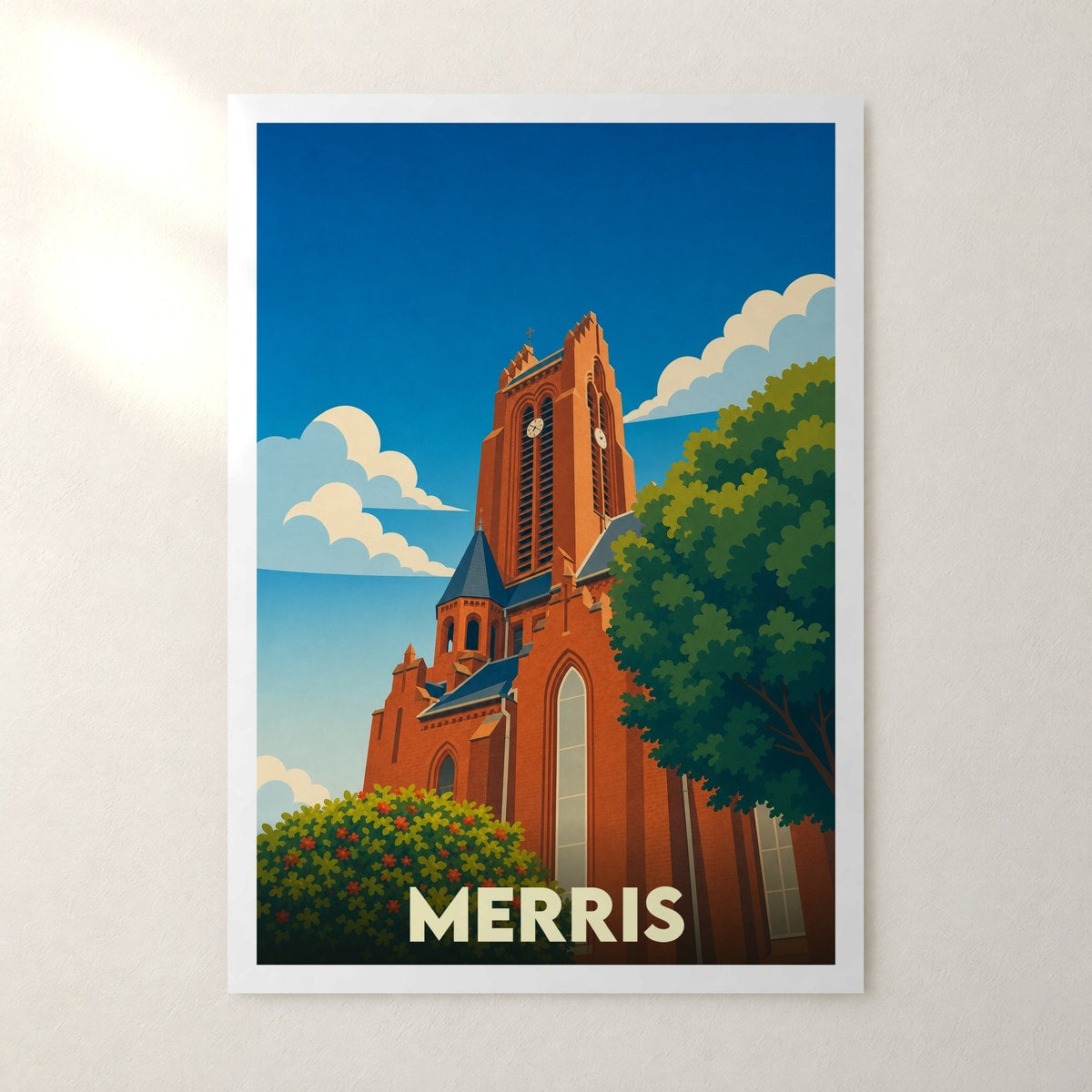 Affiche Merris – sans cadre, accrochée au mur