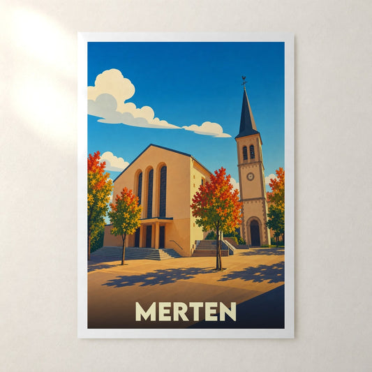 Affiche Merten – sans cadre, accrochée au mur