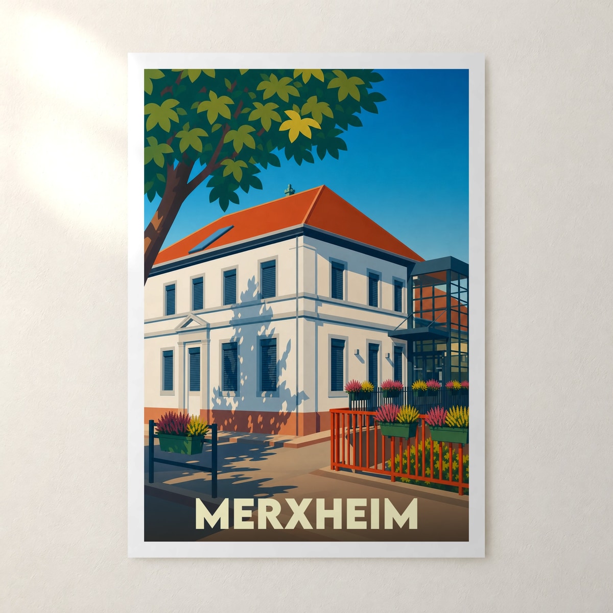 Affiche Merxheim – sans cadre, accrochée au mur