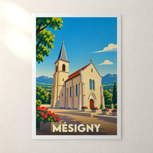 Affiche Mésigny – sans cadre, accrochée au mur