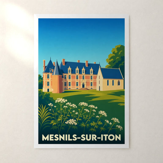 Affiche Mesnils-sur-Iton – sans cadre, accrochée au mur