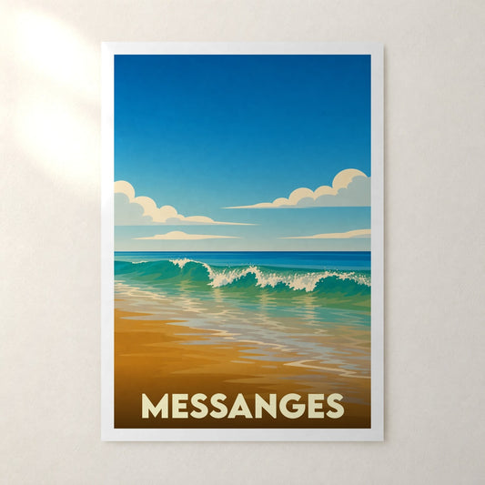 Affiche Messanges – sans cadre, accrochée au mur