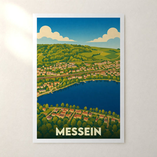 Affiche Messein – sans cadre, accrochée au mur