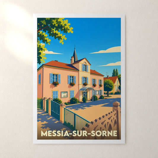 Affiche Messia-sur-Sorne – sans cadre, accrochée au mur