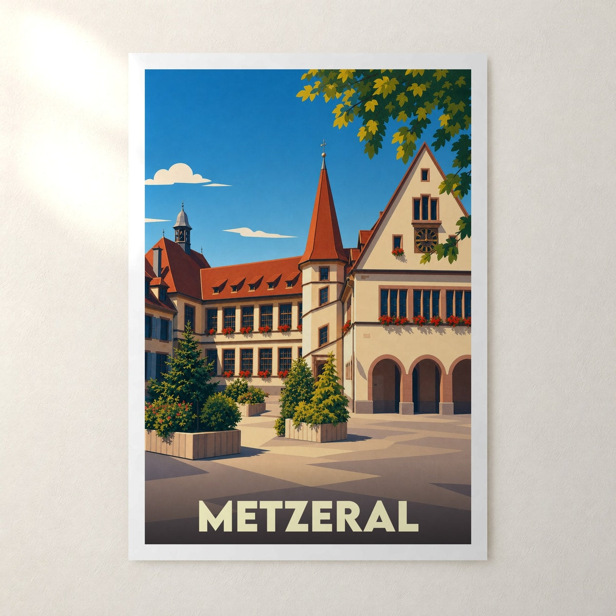Affiche Metzeral – sans cadre, accrochée au mur