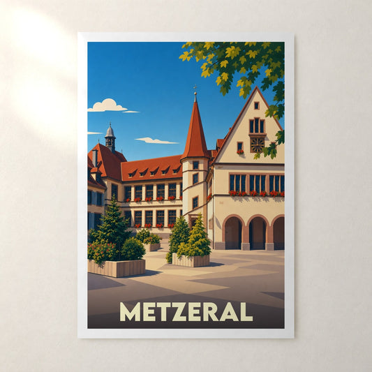 Affiche Metzeral – sans cadre, accrochée au mur