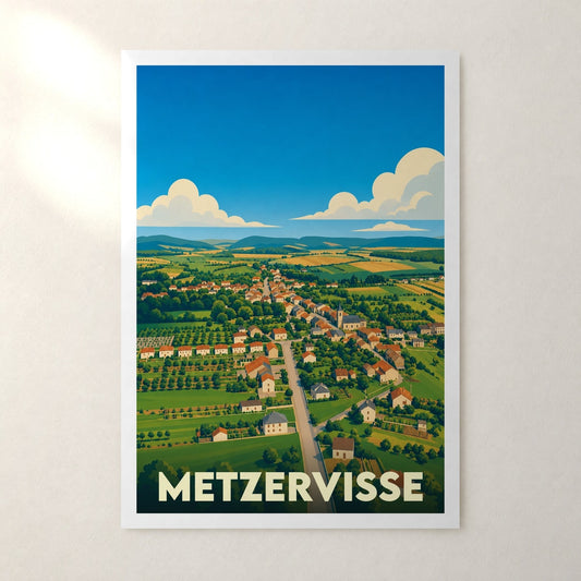 Affiche Metzervisse – sans cadre, accrochée au mur