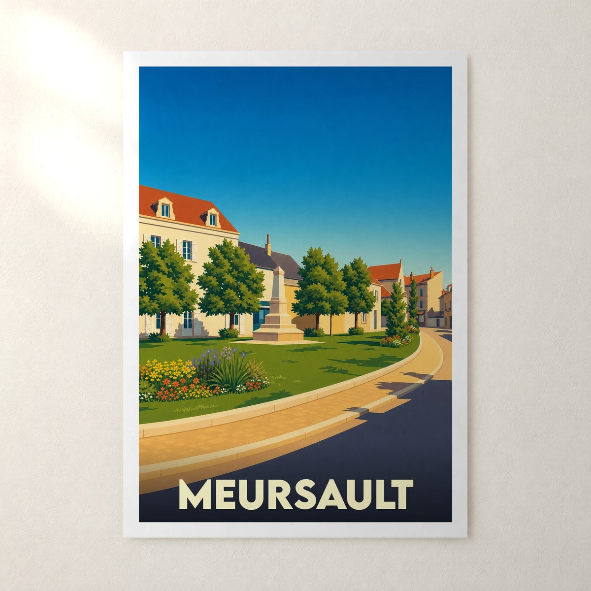 Affiche Meursault – sans cadre, accrochée au mur