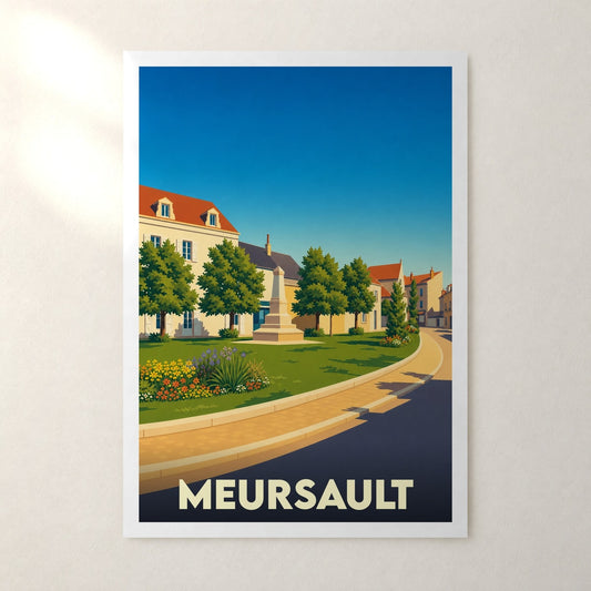 Affiche Meursault – sans cadre, accrochée au mur