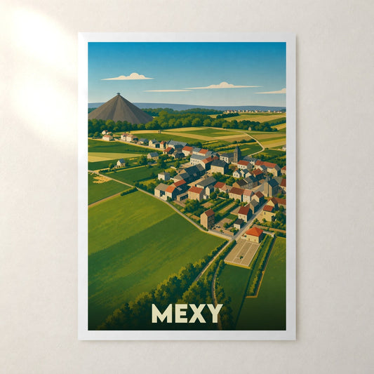 Affiche Mexy – sans cadre, accrochée au mur