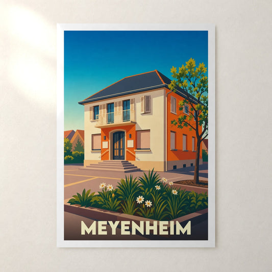 Affiche Meyenheim – sans cadre, accrochée au mur