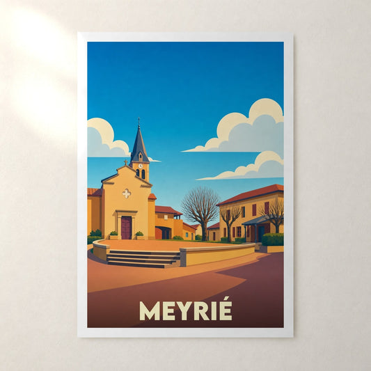 Affiche Meyrié – sans cadre, accrochée au mur
