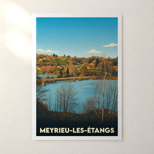 Affiche Meyrieu-les-Étangs – sans cadre, accrochée au mur