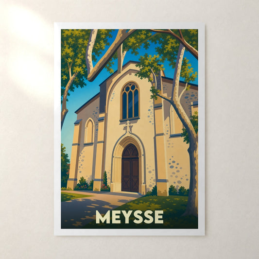 Affiche Meysse – sans cadre, accrochée au mur