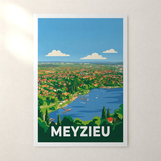 Affiche Meyzieu – sans cadre, accrochée au mur