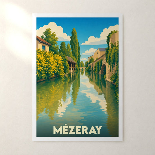 Affiche Mézeray – sans cadre, accrochée au mur