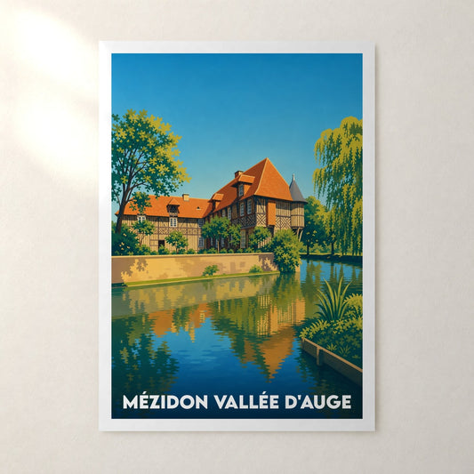 Affiche Mézidon Vallée d'Auge – sans cadre, accrochée au mur