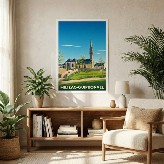 Affiche A1 (59,4 x 84,1 cm) Sans cadre souvenir de Milizac-Guipronvel