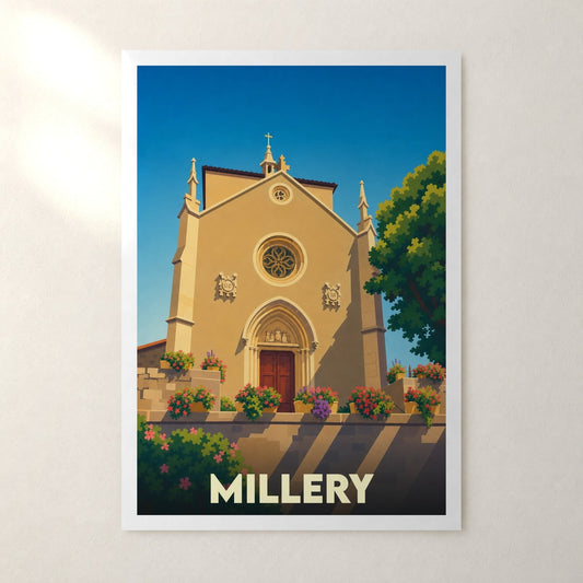 Affiche Millery – sans cadre, accrochée au mur