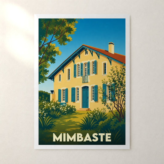 Affiche Mimbaste – sans cadre, accrochée au mur