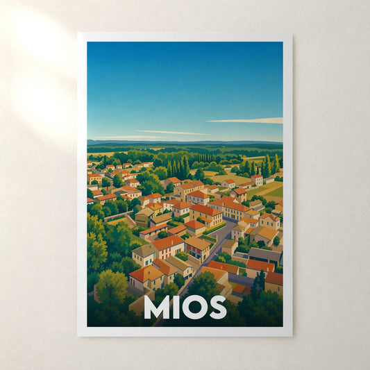 Affiche Mios – sans cadre, accrochée au mur