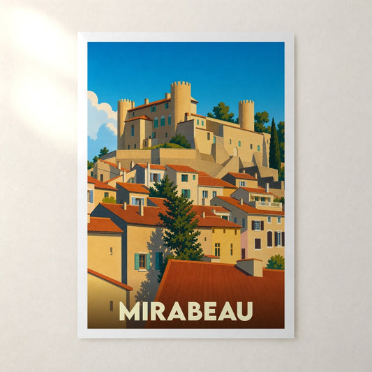 Affiche Mirabeau – sans cadre, accrochée au mur