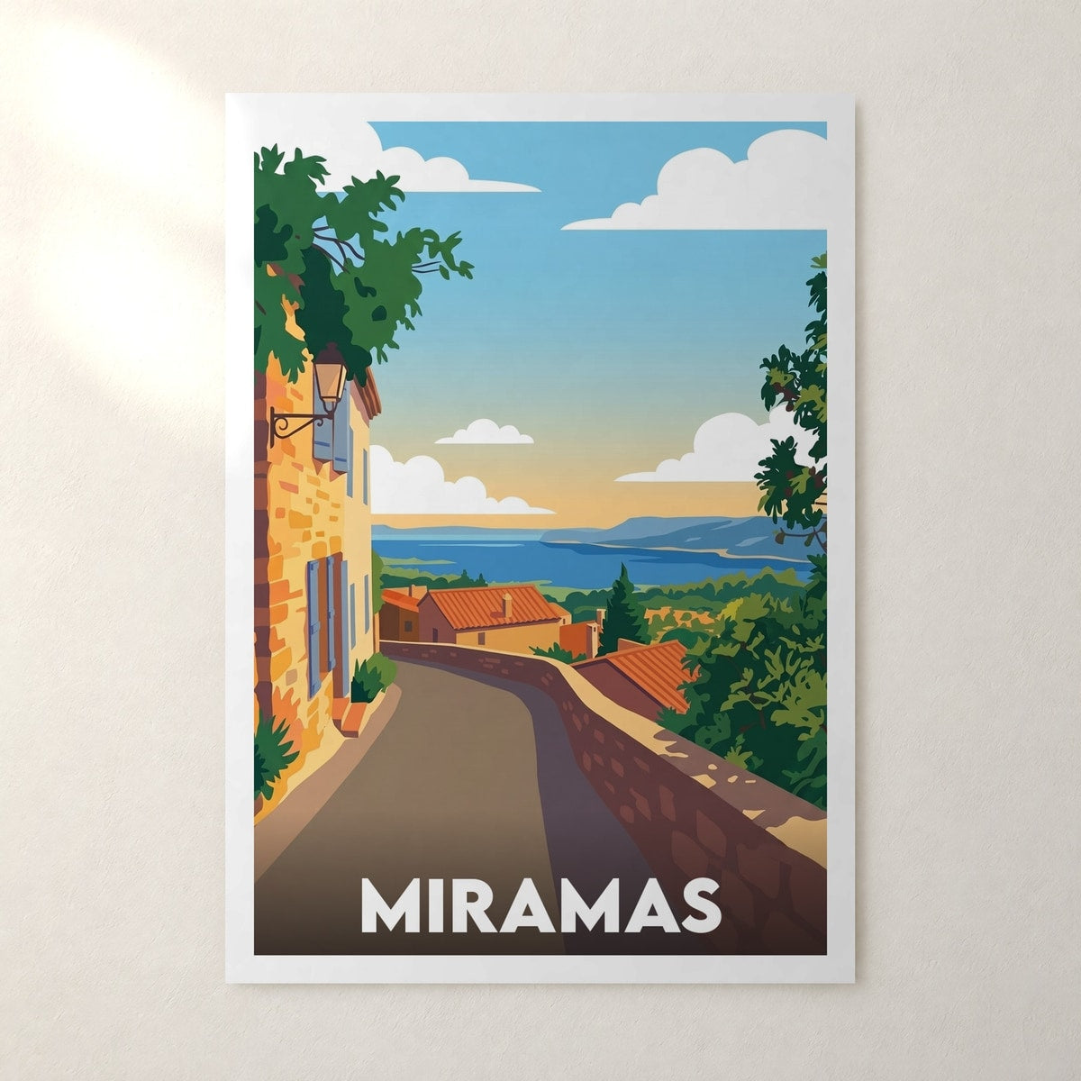 Affiche Miramas – sans cadre, accrochée au mur