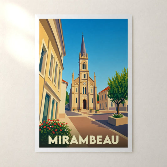 Affiche Mirambeau – sans cadre, accrochée au mur