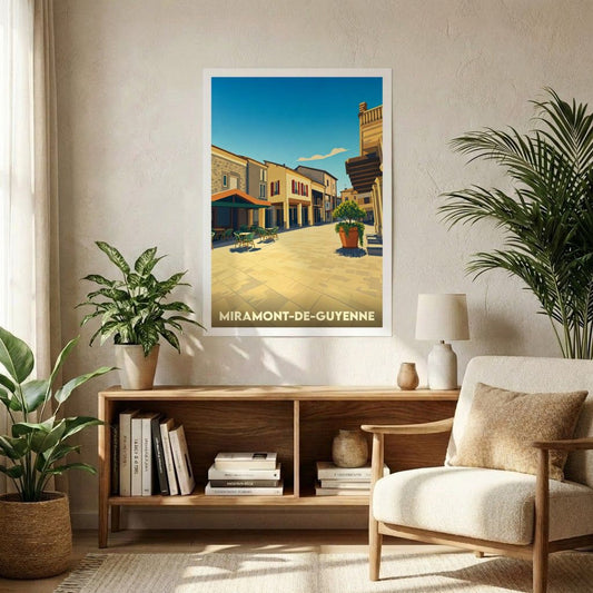 Affiche A1 (59,4 x 84,1 cm) Sans cadre souvenir de Miramont-de-Guyenne