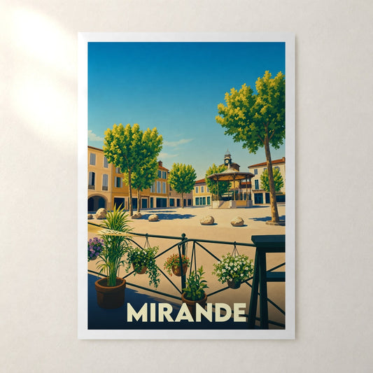 Affiche Mirande – sans cadre, accrochée au mur