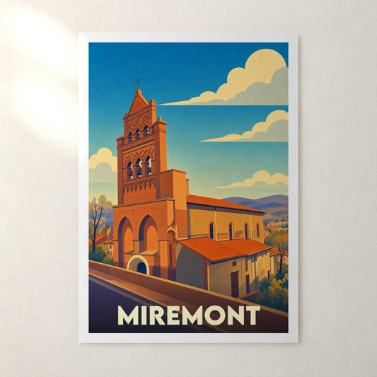 Affiche Miremont – sans cadre, accrochée au mur