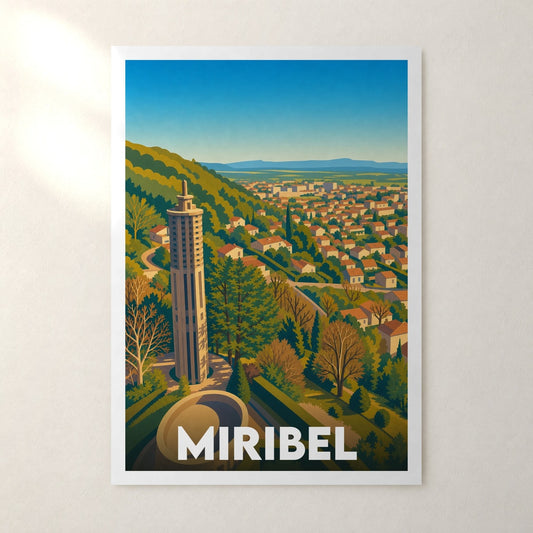 Affiche Miribel – sans cadre, accrochée au mur