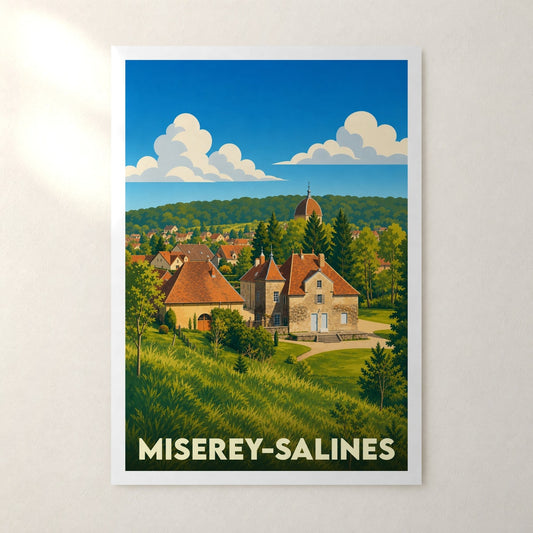 Affiche Miserey-Salines – sans cadre, accrochée au mur