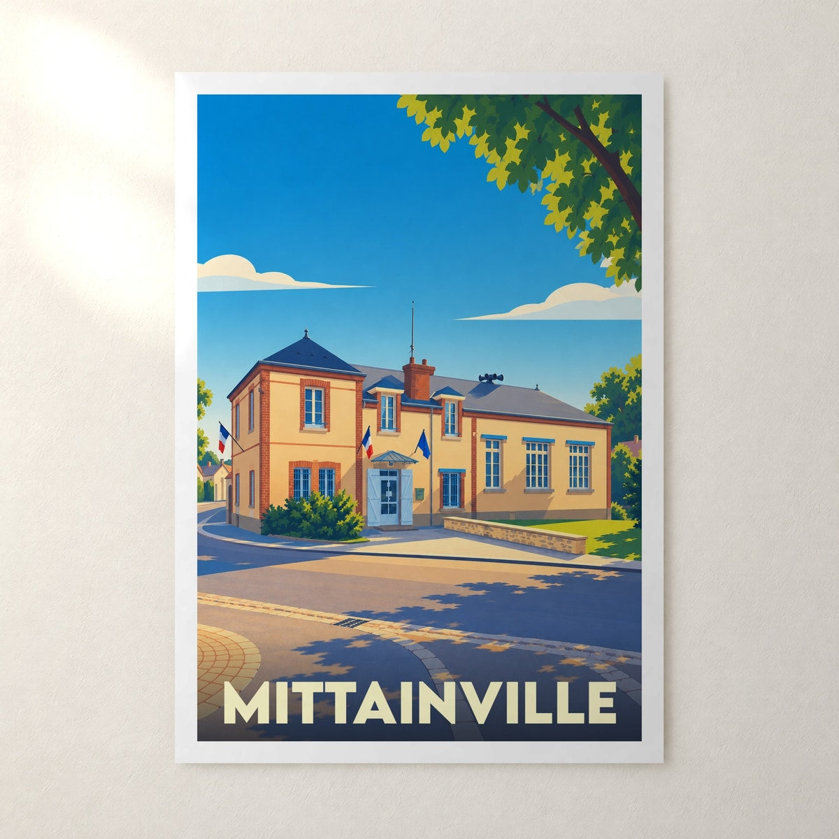 Affiche Mittainville – sans cadre, accrochée au mur