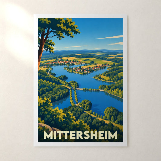 Affiche Mittersheim – sans cadre, accrochée au mur