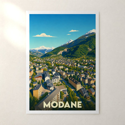 Affiche Modane – sans cadre, accrochée au mur