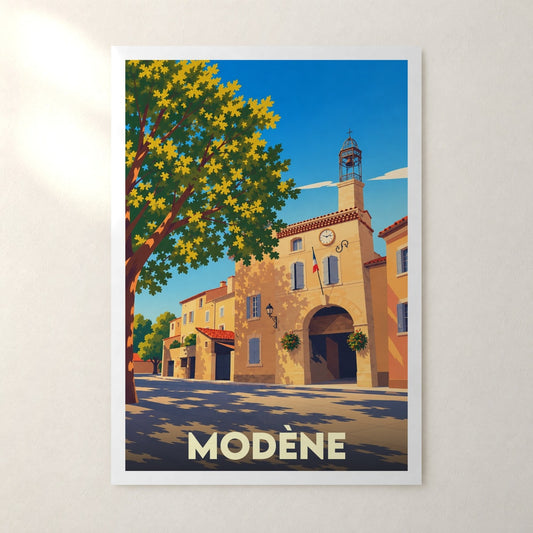 Affiche Modène – sans cadre, accrochée au mur