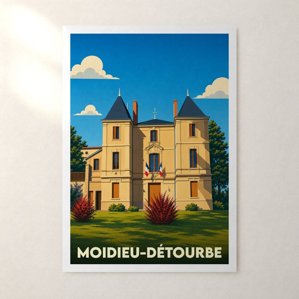 Affiche Moidieu-Détourbe – sans cadre, accrochée au mur