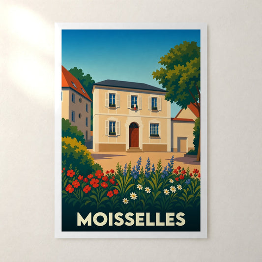 Affiche Moisselles – sans cadre, accrochée au mur