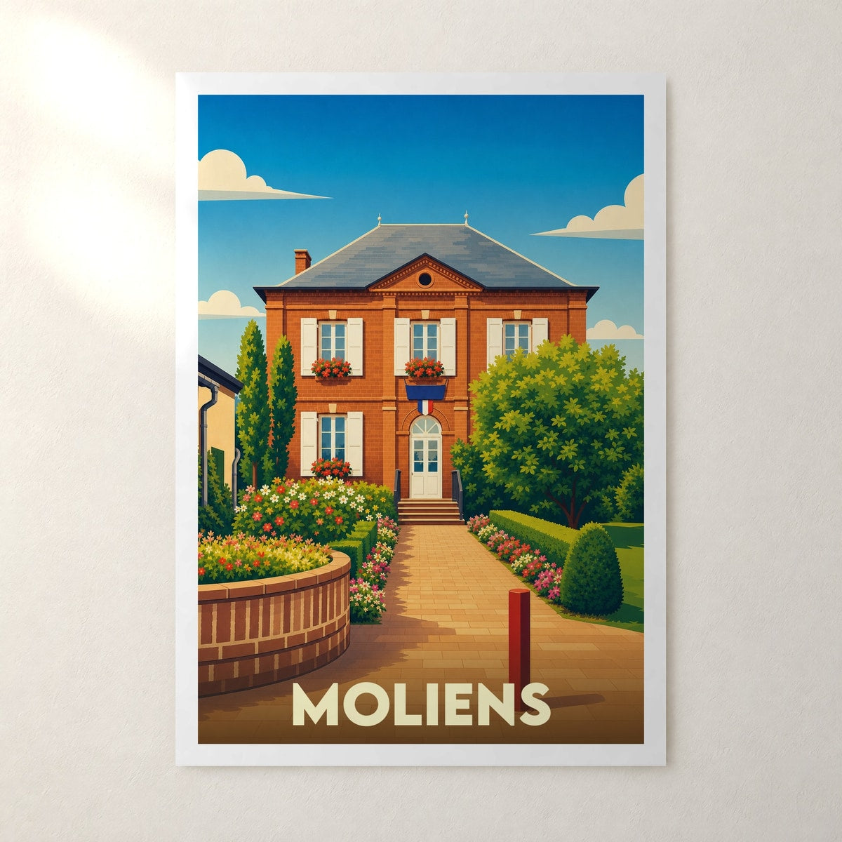 Affiche Moliens – sans cadre, accrochée au mur