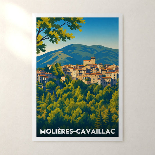 Affiche Molières-Cavaillac – sans cadre, accrochée au mur
