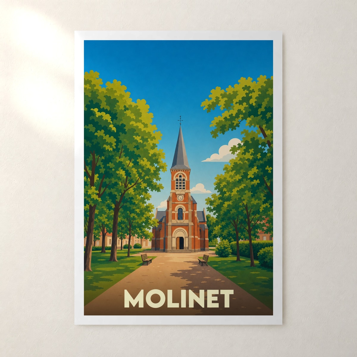 Affiche Molinet – sans cadre, accrochée au mur