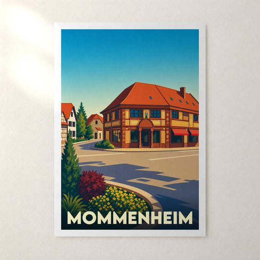 Affiche Mommenheim – sans cadre, accrochée au mur